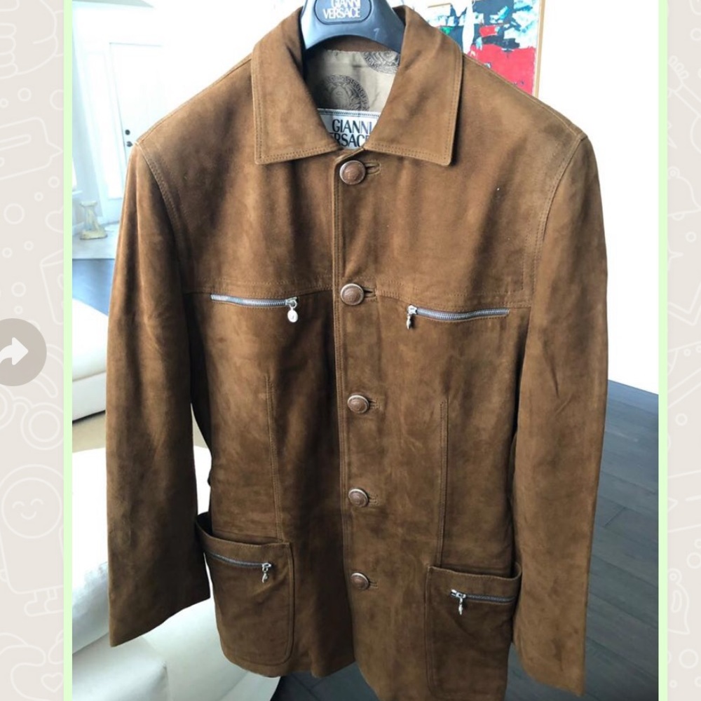 Gianni Versace Blazer in Fine Suede Size 52